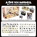 CUTEBEE Dollhouse Miniature with Furniture, DIY Dollhouse Kit Plus Dust Proof and Music Movement, 1:24 Scale Creative Room Idea(Happinese)