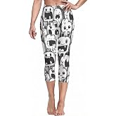 Sister Amy Women's Digital Geometry Printted Ankle Elastic Tights Legging