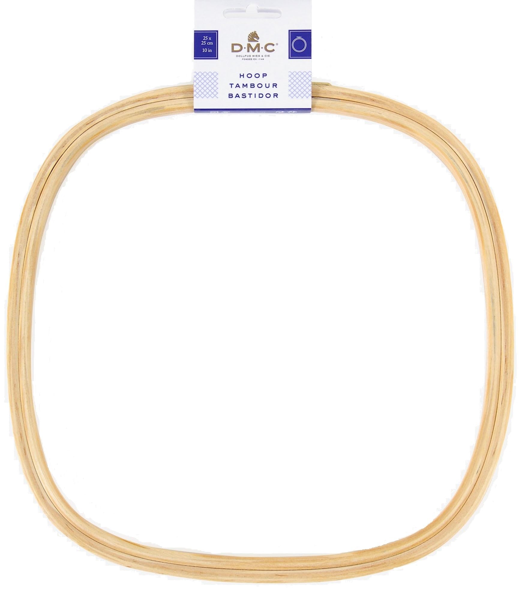 DMC Square Wooden Embroidery Hoop/Frame - 8 inch