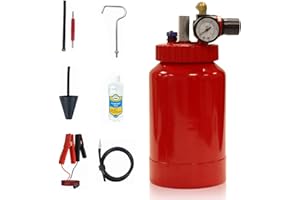 GANGGEND Automotive Smoke Machine, 12V DC EVAP Fuel Leak Detectors for Cars Pipe Systems (2L Air Bottle)