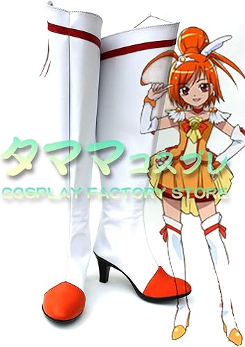 Amazon 日野あかね スマイルプリキュア キュアサニー プリキュア Smile Precure ひの あかね コスプレ靴 コスプレブーツ Cosplay オーダーサイズ スタイル 製作可能 タママ サイズオーダー コスプレ 仮装 通販
