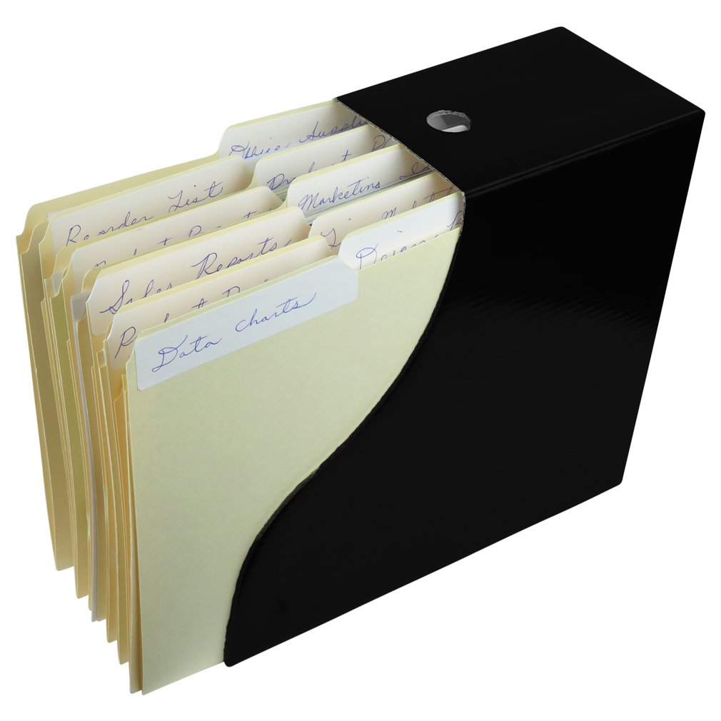 Evelots Set Of 12 Magazine File Holder Boxes With Adhesive Labels