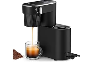 SIMPLETASTE Espresso Machine 20 Bar, Portable Multifunction Coffee Maker with Hot and Cold Brew, Dual Power Options, 6.1oz Water Tank, Single Serve Brewer for Travel, Camping, Office, Home