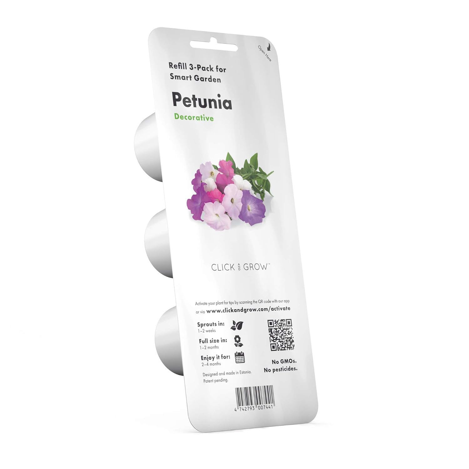 Emsa 3 Cápsulas Petunia Click & Grow, Semillas apta para Smart ...