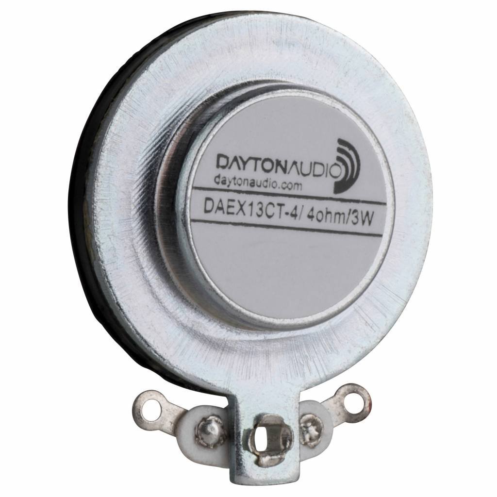 DAYTONAUDIO DAEX13CT-4 13mm Exciter, 3W, 4 Ohm with Pre-applied 3M VHB Adhesive