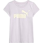 PUMA Girls T-Shirt - Core Logo T-Shirt for Girls - Basic Athletic Crewneck Short Sleeve Tee (7-16)