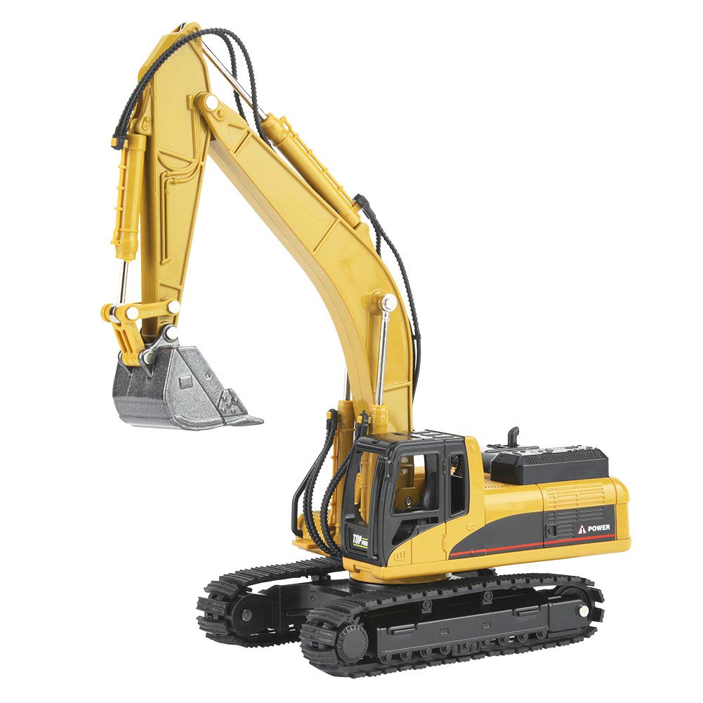VGEBY1 Excavator Toy, 1710 Engineering Excavator Model Toy 1:50 Alloy Collectible Model Vehicles Engineering Construction Vehicle Car Model Toy