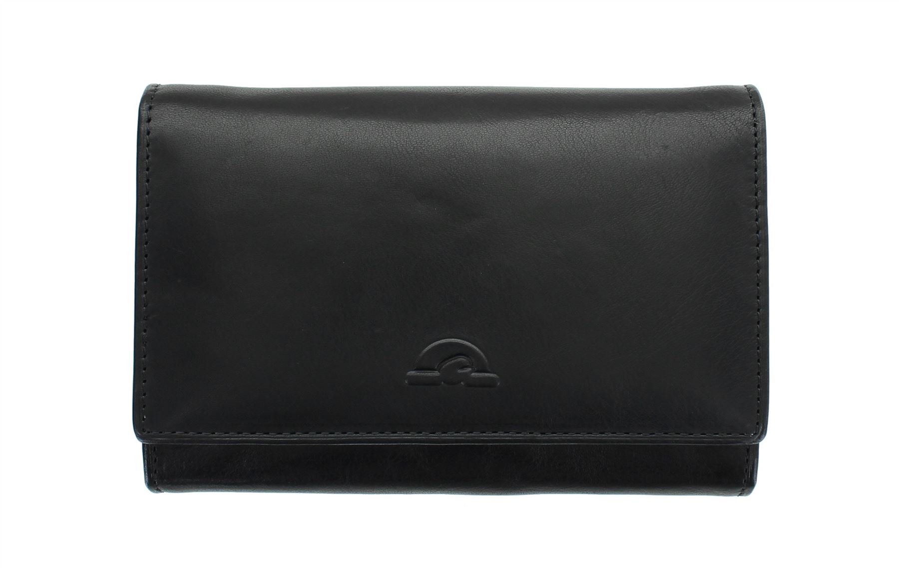 Tony Perotti Full Grain Leather Matinee Purse with RFID Protection 1007_1 Black