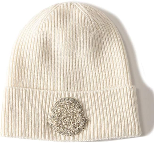 Amazon モンクレール Moncler カシミヤ混 ビーズロゴ ニットキャップ Mcla9234 ホワイト 並行輸入品 ニット 通販