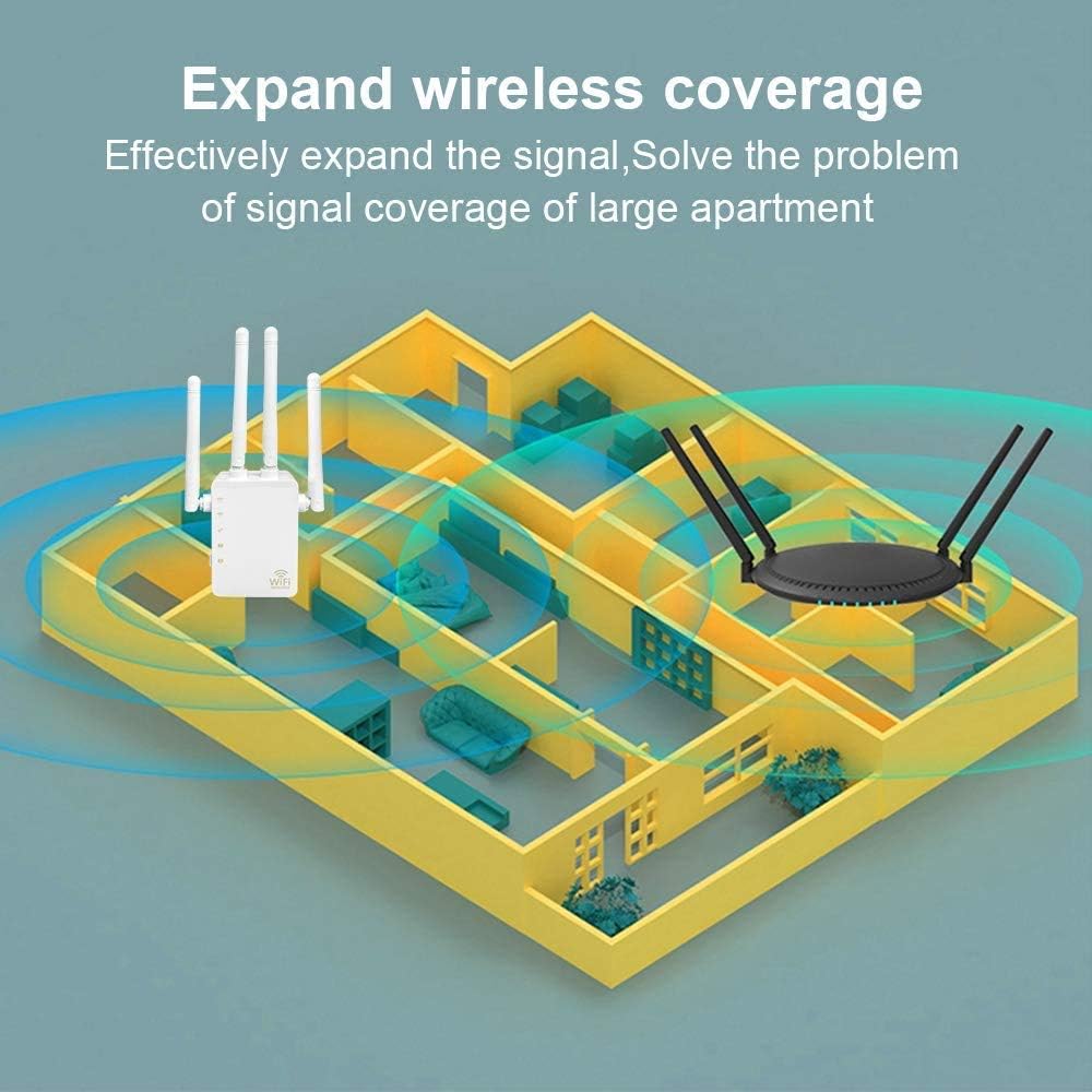 WiFi Extender - WiFi Repeater, WiFi Booster Covers Up to 2500 Sq.ft and 30 Devices, Up to 1200Mbps Dual Band WiFi Repeater with Ethernet Port, Wireless Signal Booster for Home.: Computers & Accessories