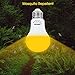 LOHAS LED Dusk to Dawn Sensor Light Bulb, 40W Equivalent A19 Yellow LED Bulbs 2000K, E26 Base, Auto on/off, 500 Lumens, Non-Dimmable(4 Pack)