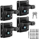 BIHEE Truck Bed Tie Down Anchors with Mounting Plates 4 Pack, Compatible with F150 2015-2025/F250-F550 Super Duty 2017-2025, Replacement for FL3Z99000A64B FL3Z-9928408-AB Boxlink Cleats Kit
