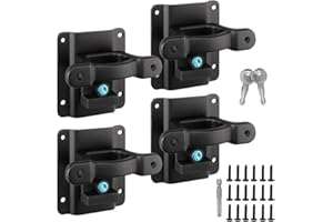BIHEE Truck Bed Tie Down Anchors with Mounting Plates 4 Pack, Compatible with F150 2015-2025/F250-F550 Super Duty 2017-2025, Replacement for FL3Z99000A64B FL3Z-9928408-AB Boxlink Cleats Kit