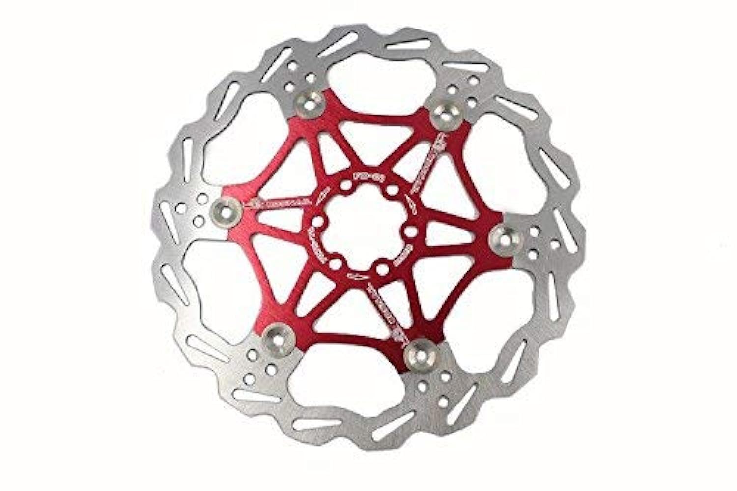 Bike Bicycle Disc Brake Rotor Floating MTB Rotors 203mm (Red)