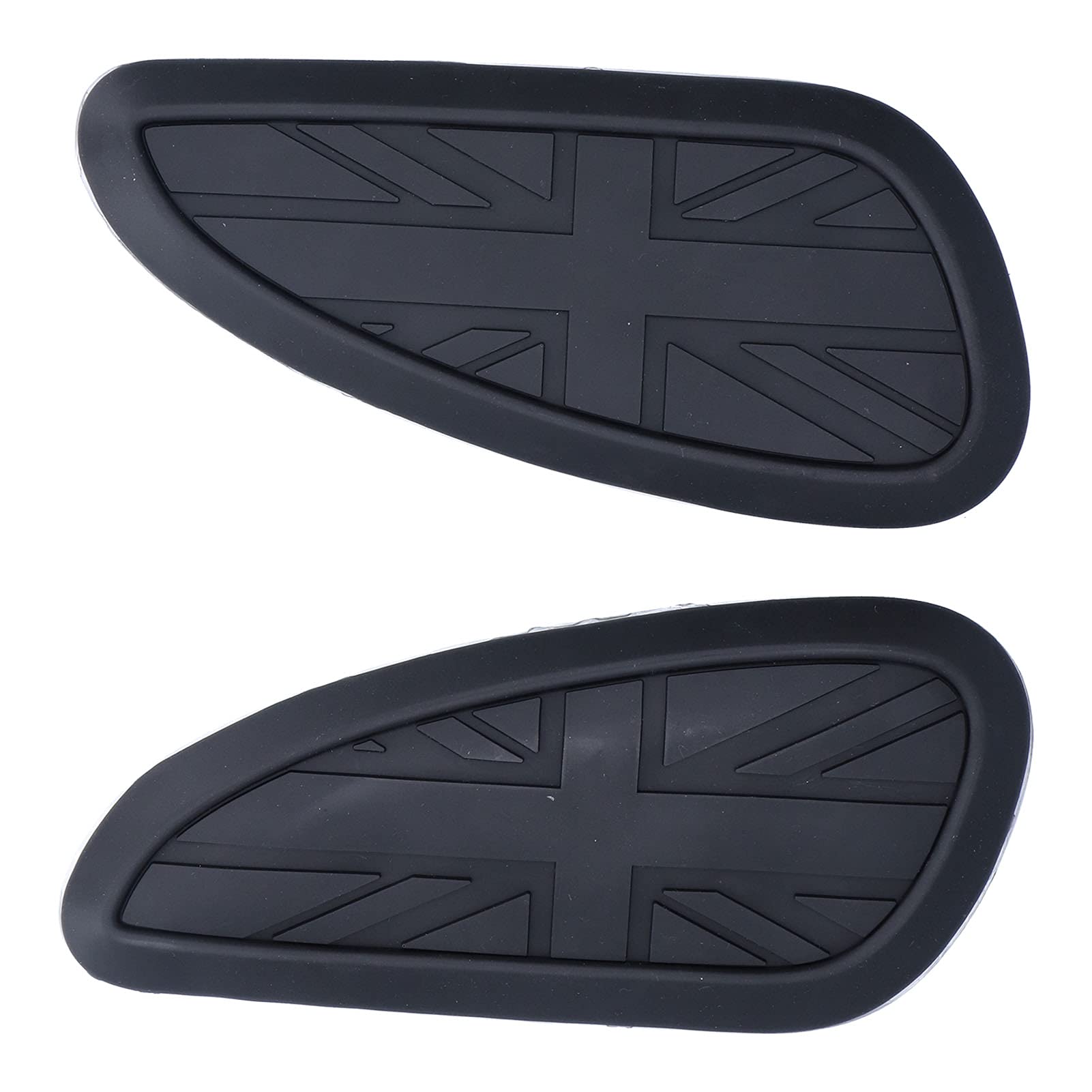 Photo 1 of KIMISS Motorcycle Tank Knee Pad, Fuel Tank Sticker Pad Protector Rubber Replacement for T100 T120/Speed ??Twin/Street Scrambler(black)