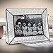 Clear Glass Picture Frame 4x6 Horizontal Photo Display Desk or Tabletop Vintage Home Décor Family Wedding Anniversary Engagement Graduation Baby Gift J Devlin Pic 126 Series