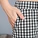 FULNEW Women's Elastic Waist Drawstring Jersey Linen Shorts with Pocket Walking Lounge Cotton Short Pants US 0-18