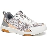 OrthoComfoot Women's Orthopedic Walking Shoes with Arch Support: Comfortable Fashion Sneakers for Plantar Fasciitis, Casual Orthotic Sneakers for Heel and Foot Pain Relief