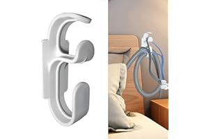 CPAP Hose Hanger with Anti-Unhook Feature - Damage-Free Hanging CPAP Mask Hook and CPAP Hose Holder （ Damage-Free Adhesive St