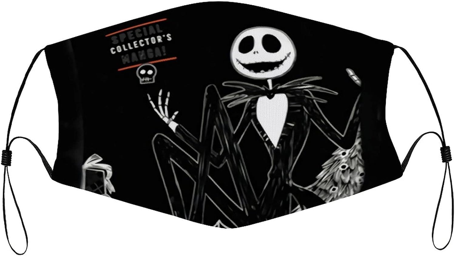 JackSkellington Face Masks Reusable Adjustable Fashion Washable With 2