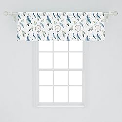 Ambesonne Tribal Window Valance, Aztec Exotic