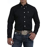 Cinch Men's Modern Fit Solid Navy Long Sleeve Button-Down Western Shirt - Mtw1347021