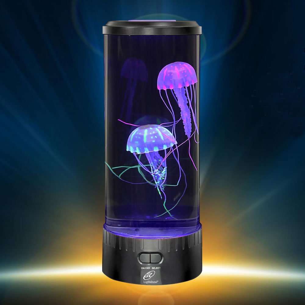 Lightahead LED Fantasy Jellyfish Lamp Round with 5 Color Changing Light
