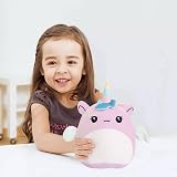 POPOYU 20cm Unicorn Plush Pillow Toy Cute 3D Stuffed Unicorn Gift Kid Girls view 4
