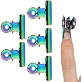 5pcs Nail Extension Curve Clips, Stainless Curve C Nail Curvature Pinching Clips Nail Art Accessories, Finger Extension Kit DIY Manicure Tool for Women Girls