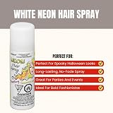 Unique White Neon Temporary Hair Spray 4.5oz Fun Party Style view 4