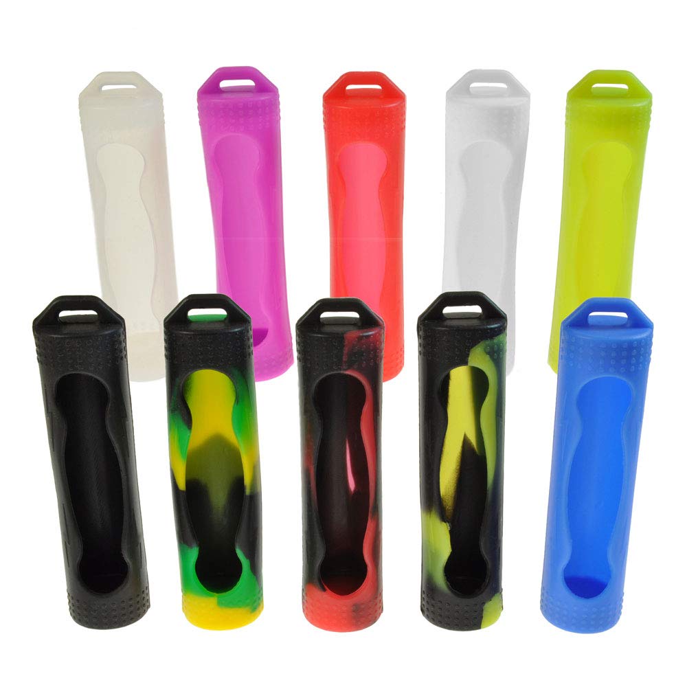 Armerah 18650 eCig Vape Battery Protective Case Cover Sleeve Silicone Rubber 3 Pack Assorted