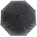 WOOSHINE Windproof Compact Travel Durable umbrella Polka Dot Design,11.2-Inch,8 Ribs,210T Fabric Automatic Open and Close Umbrella
