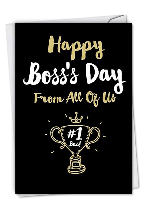 Nobleworks Happy Boss S Day From All Boss S Day Greeting Card