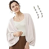 Fuxiqar Wrap Sweater for Women Warm Shawl Blanket Scarf with Sleeves Poncho Pashmina Shall with Two Shawl Clips