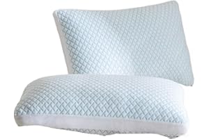 Taozhiyuan Shredded Memory Foam Cooling Soft Pillows King Size Set of 2, Adjustable Hypoallergenic Hotel Quality Pillow for S