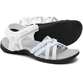 UBFEN Womens Hiking Sandals with Comfortable Arch Support | Lightweight, Adjustable Straps, Water Sandals for All-Day Wear, Beach, Vacation, Camping, Walking, Sport
