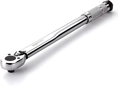Amazon Basics 3/8 in Drive Click Torque Wrench 15-80 ft-lb 20.4-108.5 Nm
