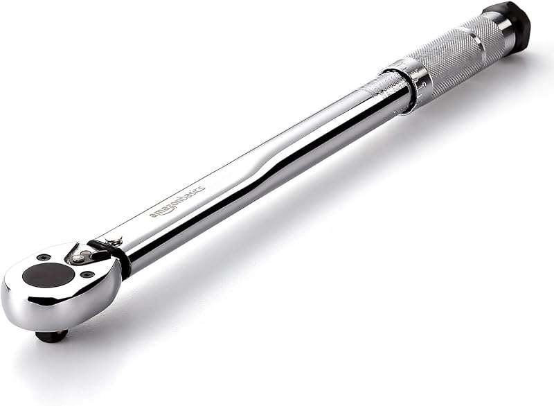 Amazon Basics 3/8 in Drive Click Torque Wrench 15-80 ft-lb 20.4-108.5 Nm