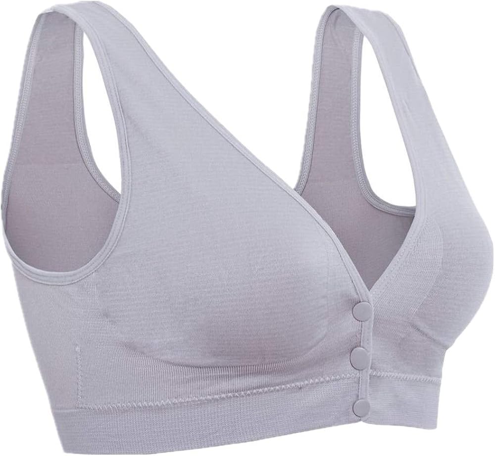 Women Soft Nylon Post Surgery Bra Surgical Operatory Front Closure