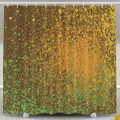 YHXT Spray Paint Creative 3D Digital Printing Fashion Home Life Shower Curtain Opaque Shelter Impermeable\r\n Adjustable Size Bathing
