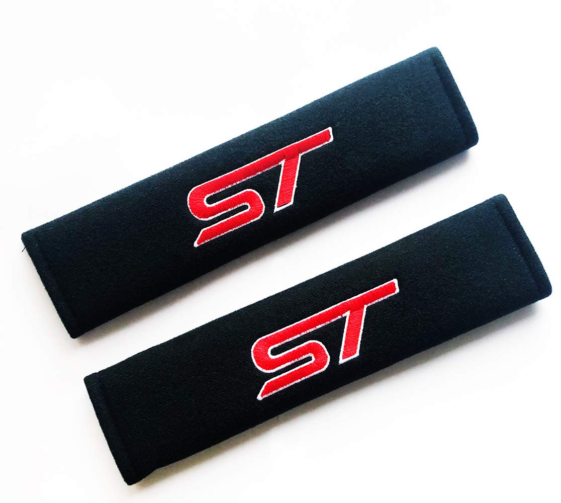 2 x Seat Belt Shoulder Cover Pads For ST (FOCUS FIESTA KUGA ST1 ST2 LINE all models)