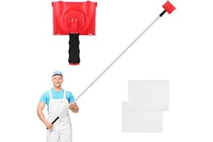 AOIAUTE Paint Edger Tool for Walls,Paint Cutting Edge Tool,with 35-78 inch spliceable Long Pole,Edge Painting Tool with Painter's Pad Refills,Paint Edger for Wall Painting,Corner Walls & Ceilings Pad Painter