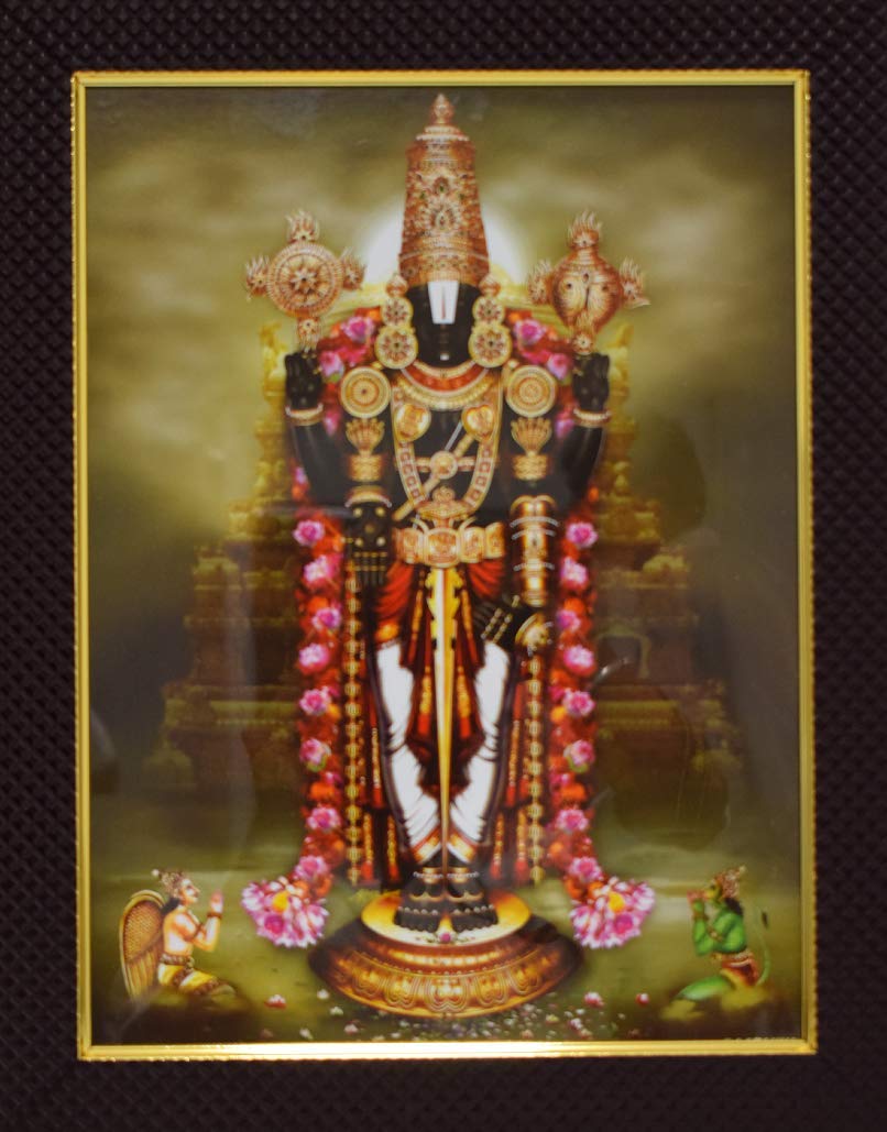 Buy Puja N Pujari God Tirupati Balaji Wall Hanging Photo Frame