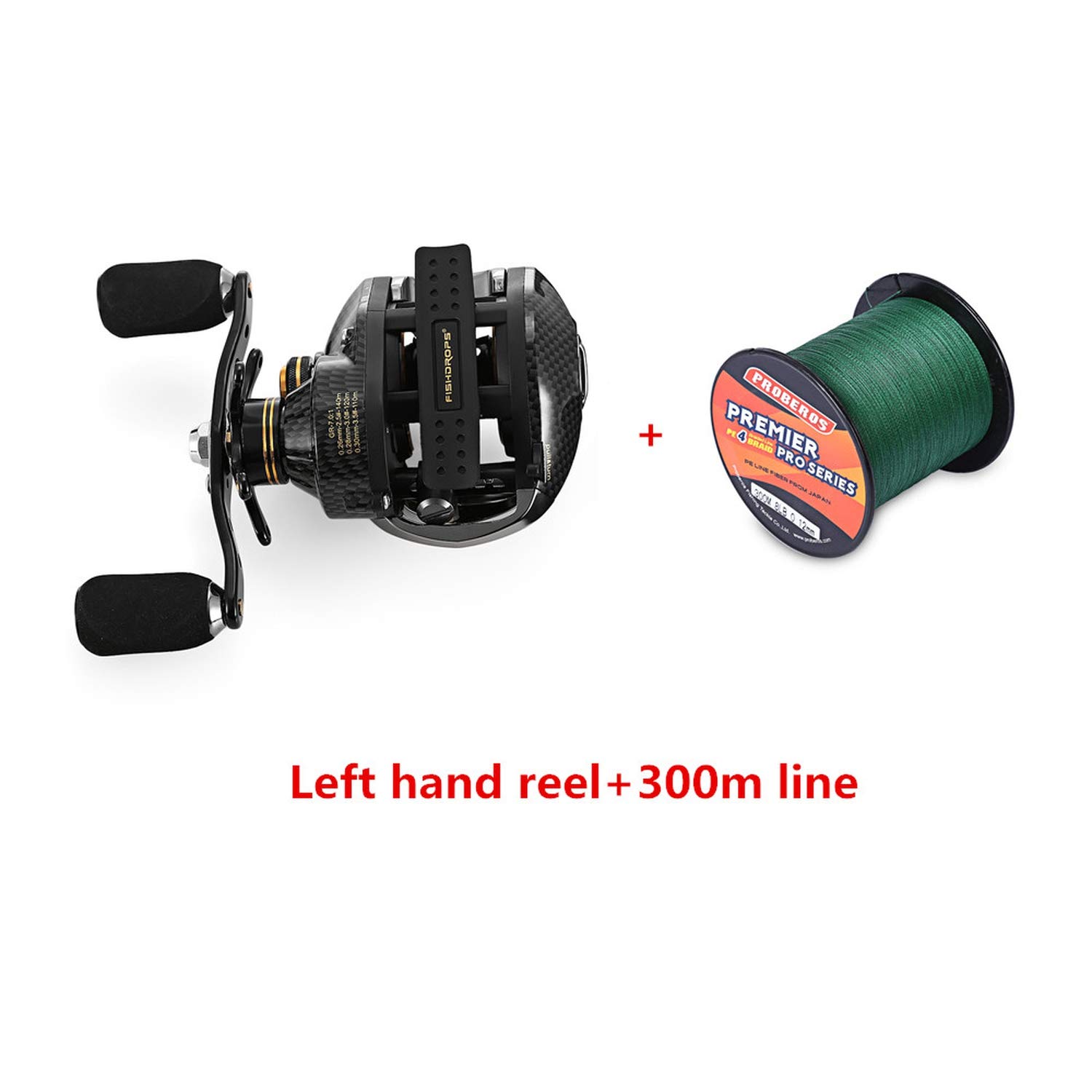 Size フィッシングセット Line One Left And Lb0 釣り糸 ベイトキャスティング釣り竿 フィッシングリール B07h7bbv6t リール 売れ筋がひクリスマスプレゼント