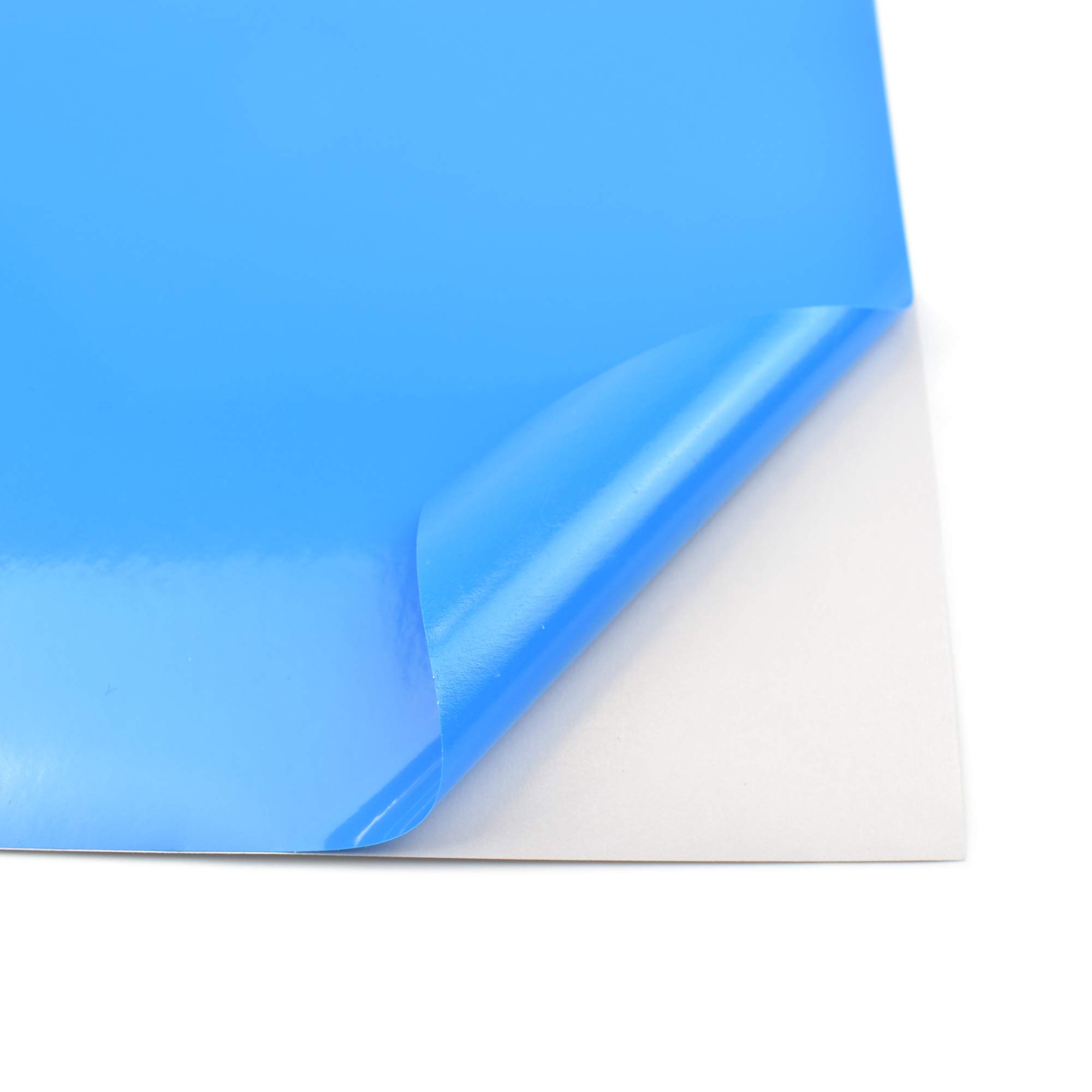EVG Evergreen Goods 10 Sheets A4 Colour Self Adhesive Waterproof Matte/Glossy Craft Vinyl (Sticky Backed Plastic) for Die Cutting Machines (Ocean Blue (Glossy)) โ image 1