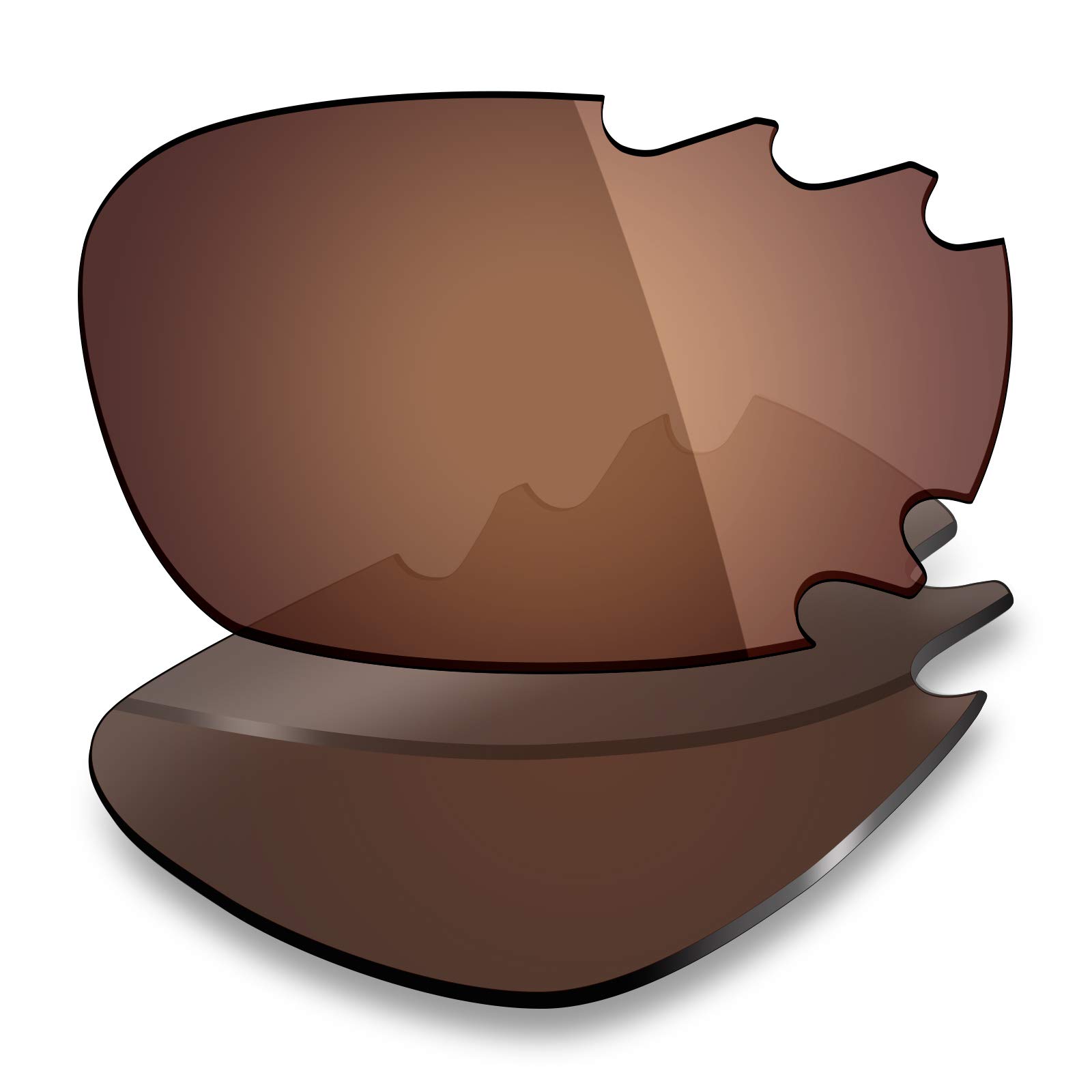 Mryok Polarized Replacement Lenses for Oakley Jawbone Vented - Bronze Brown