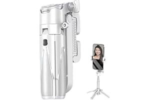 Phone Tripod and Selfie Stick with Bluetooth Remote,Extendable Selfie Stick for iPhone 17, Portable, Lightweight for Video Re