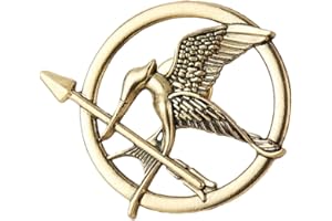 KISS KITTY The Katniss Everdeen Costume, Mockingjay Pin for Hunger Games Pin,Prop Replica, Strong, Copper, for Hunger Games M