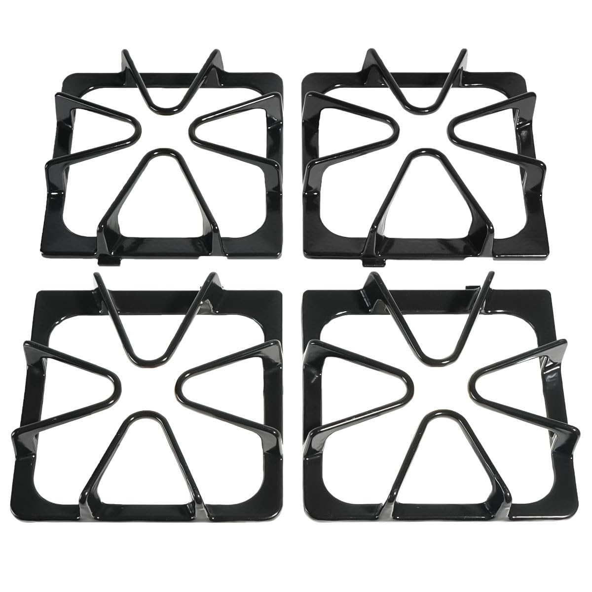 Photo 1 of Premium W10447925 Gas Stove Burner Grates Replacement for Whirlpool Amana Stove Burners Replacement,for Maytag Stove Cooktop grate Parts,for Kenmore,Kirkland,Inglis Stove Top Range Cast Iron Rack4 Pcs
