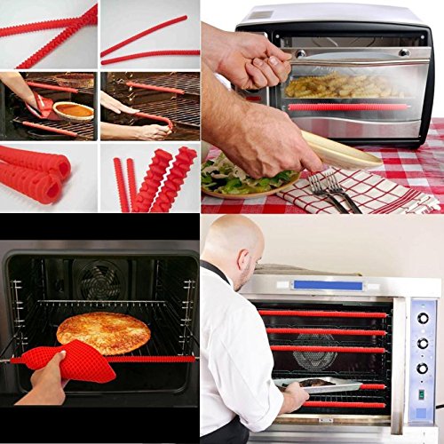 New Design Silicone Oven Rack Edge Clip Guard Heat Resistant Red Set Of 2 Helps, Copper Knife Holder - Accessories Car, In Exterior, Automobile Accessories, Car Assessories
